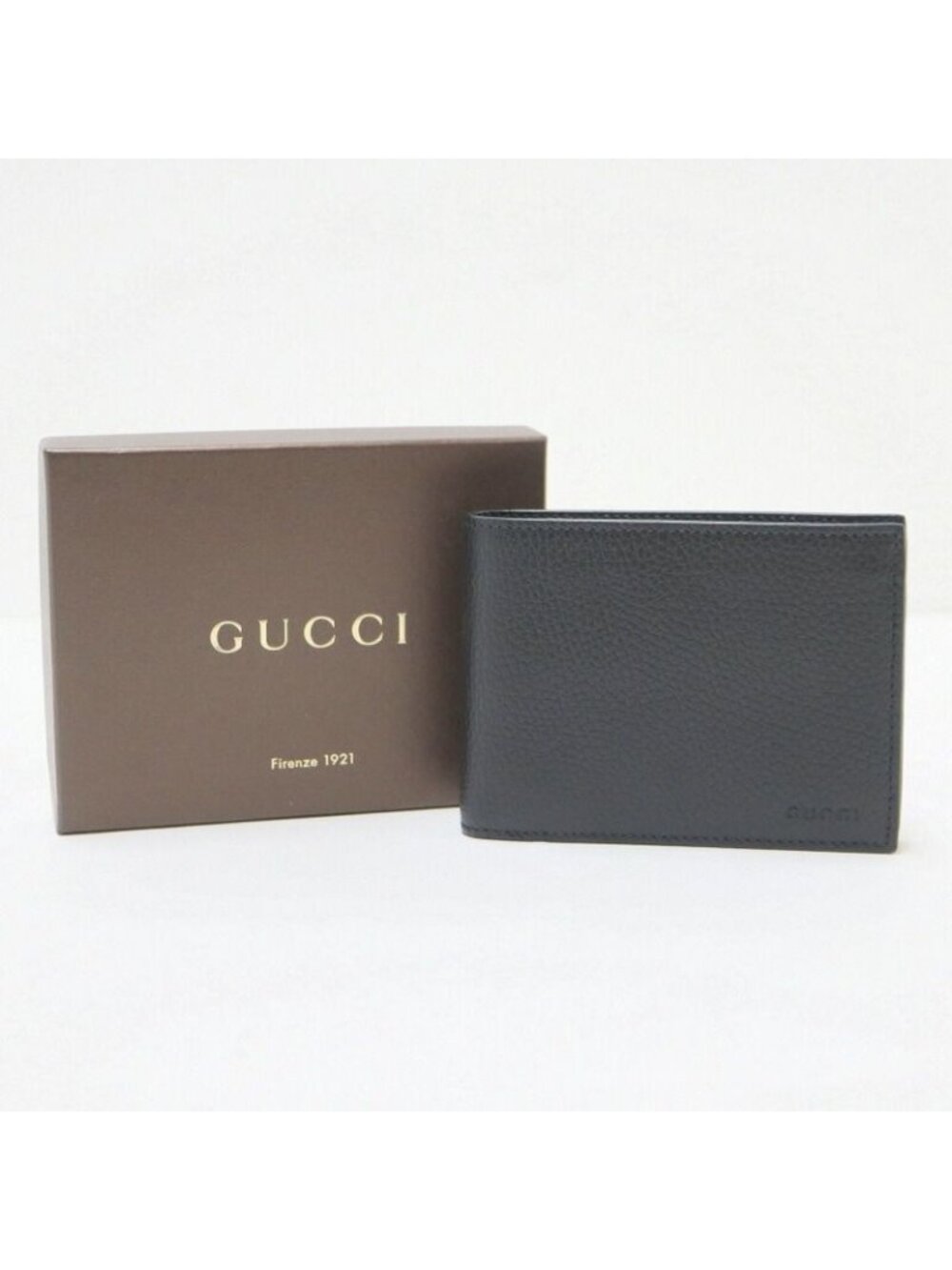 Gucci Bifold Compact Wallet Black Leather